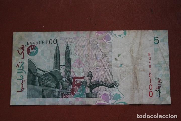 Billetes extranjeros: MALASIA 5 RINGGIT - Foto 2