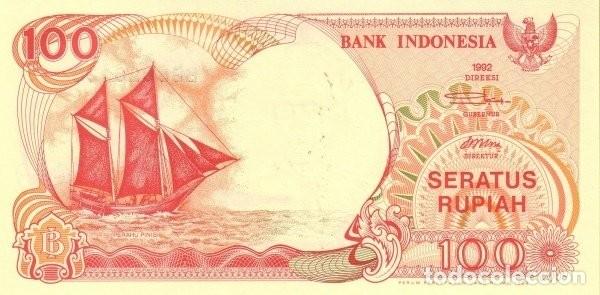 Billetes extranjeros: [CF7260] Indonesia 1992, 100 Rupias (UNC) - Foto 1