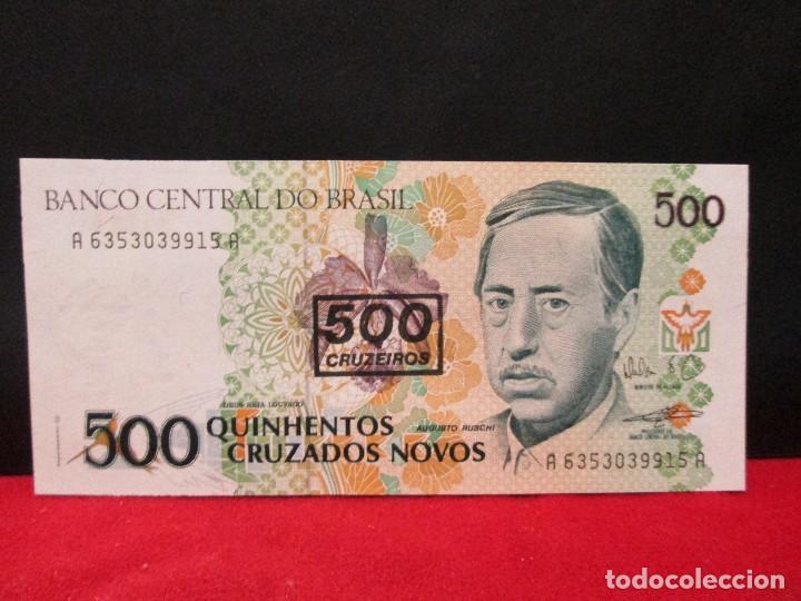 Billetes extranjeros: 500 CRUZADOS BRASIL SIN CIRCULAR - Foto 2