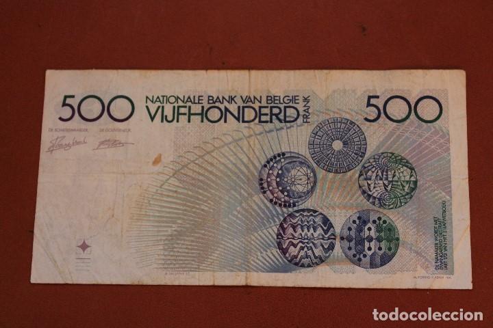 Billetes extranjeros: BELGICA. 500 FRANCOS - Foto 2