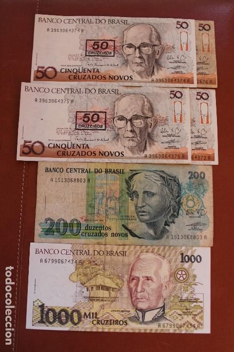 Billetes extranjeros: BRASIL. LOTE 6 BILLETES - Foto 1