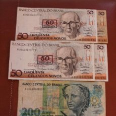 Billetes extranjeros: BRASIL. LOTE 6 BILLETES. Lote 122219947