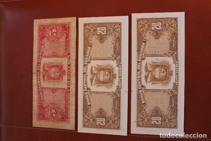 Billetes extranjeros: ECUADOR. LOTE 3 BILLETES - Foto 2