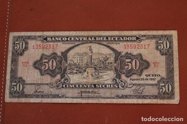 Billetes extranjeros: ECUADOR. 50 SUCRES - Foto 1