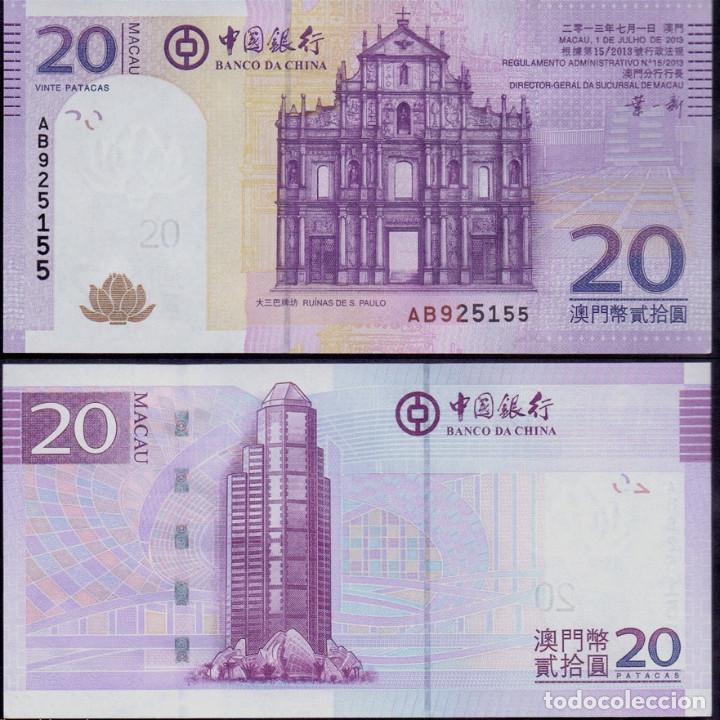 Macao Macau Banco Da China 20 Patacas 2013 Pick Sold Through Direct Sale 126793743