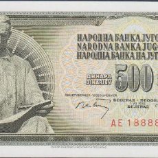 Billetes extranjeros: BILLETES - YUGOSLAVIA - 500 DINARA 1970 - SERIE AE 1888809 - PICK-84B (SC). Lote 239606165