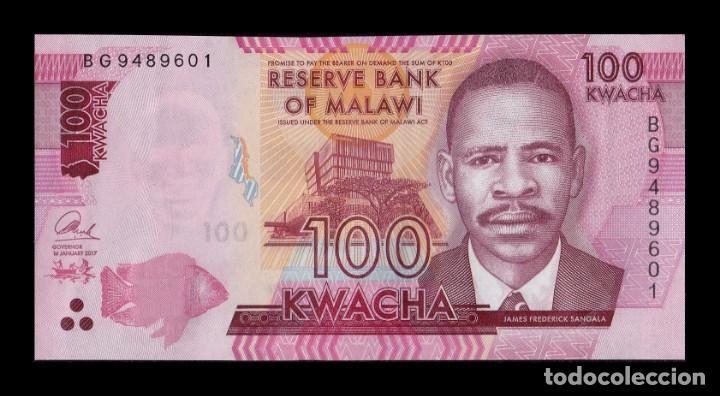 Billetes extranjeros: Malawi 100 Kwacha 2017 Pick 65c SC UNC - Foto 1