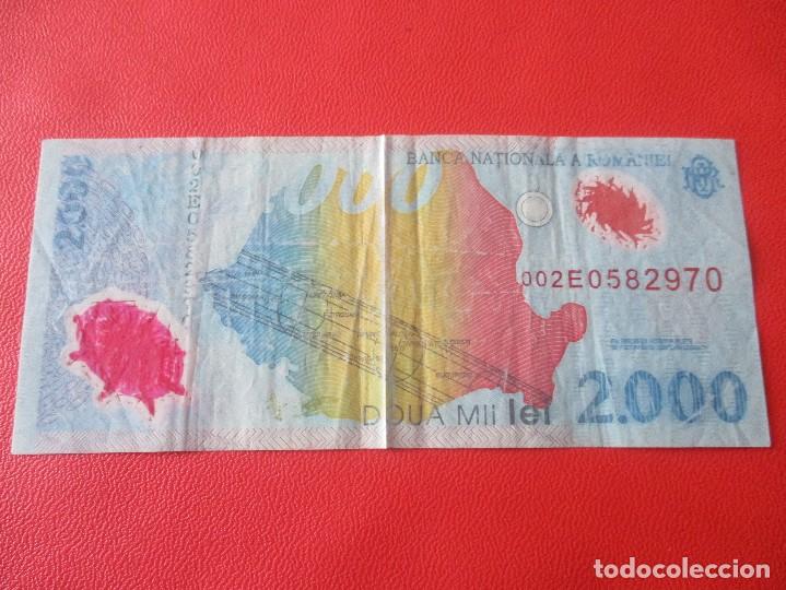 Billetes extranjeros: Rumania. billete de 2000 lei. - Foto 2