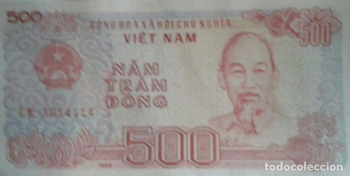 Billetes extranjeros: 500 Dong, Vietnam - Foto 1