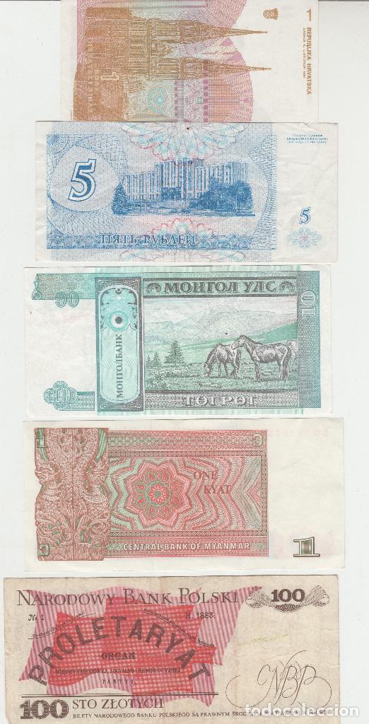 Billetes extranjeros: LOTE DE 5 BILLETES EXTRANJEROS - Foto 2