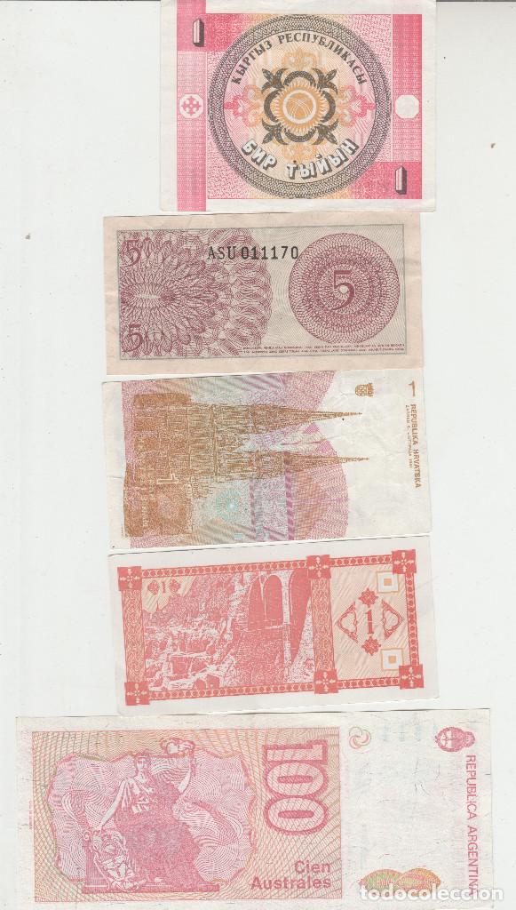 Billetes extranjeros: LOTE DE 5 BILLETES EXTRANJEROS - Foto 2