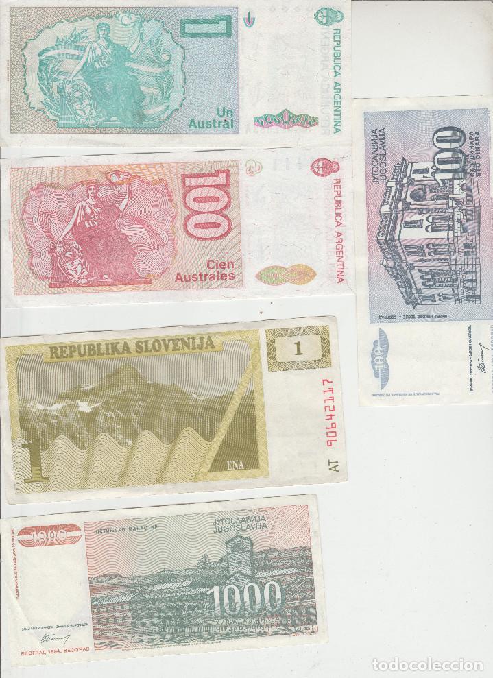 Billetes extranjeros: LOTE DE 5 BILLETES EXTRANJEROS - Foto 2