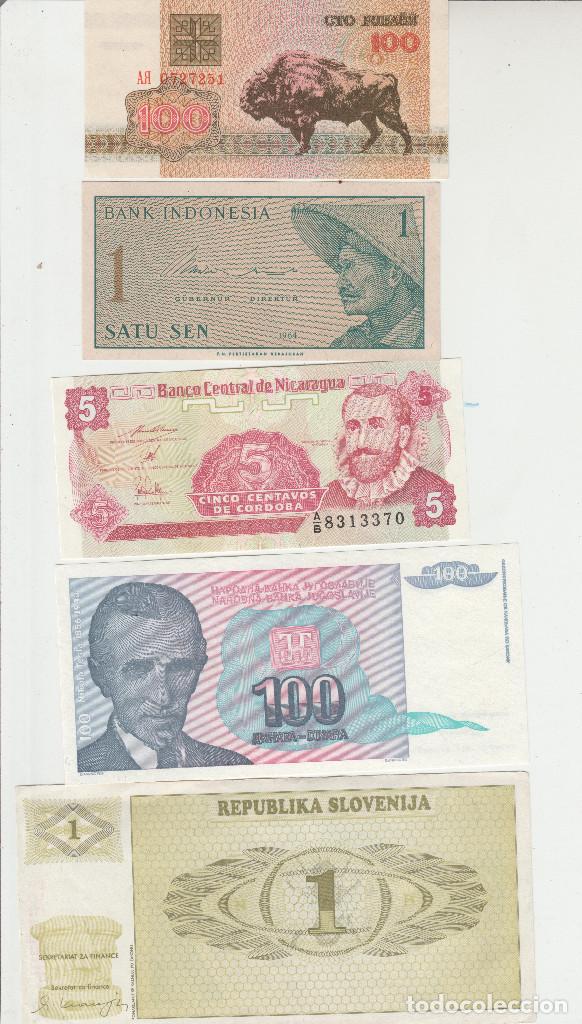 Billetes extranjeros: LOTE DE 5 BILLETES EXTRANJEROS - Foto 1