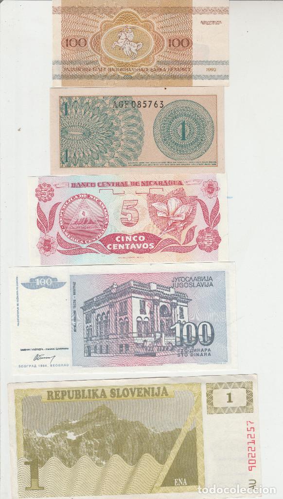 Billetes extranjeros: LOTE DE 5 BILLETES EXTRANJEROS - Foto 2
