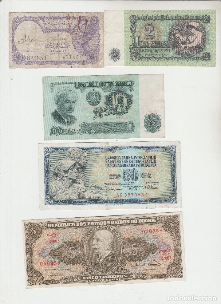 Billetes extranjeros: LOTE DE 5 BILLETES EXTRANJEROS - Foto 1