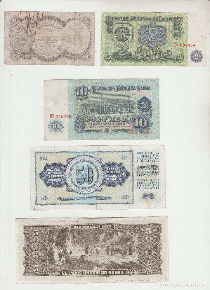 Billetes extranjeros: LOTE DE 5 BILLETES EXTRANJEROS - Foto 2