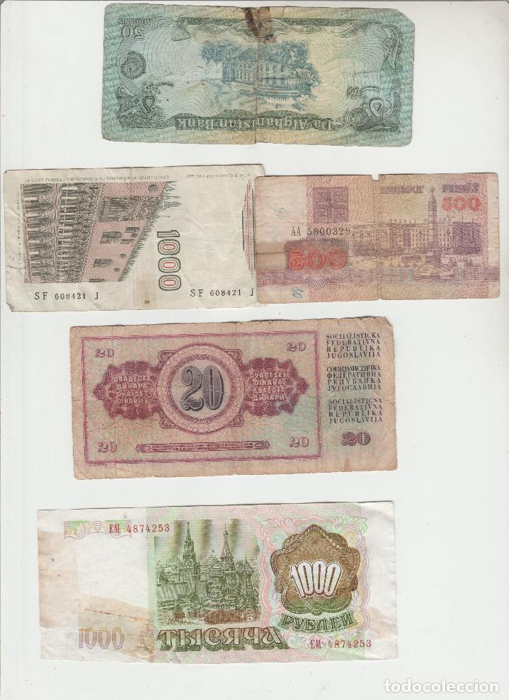 Billetes extranjeros: LOTE DE 5 BILLETES EXTRANJEROS - Foto 2