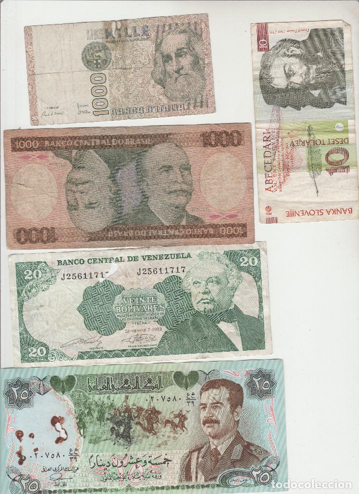 Billetes extranjeros: LOTE DE 5 BILLETES EXTRANJEROS - Foto 1