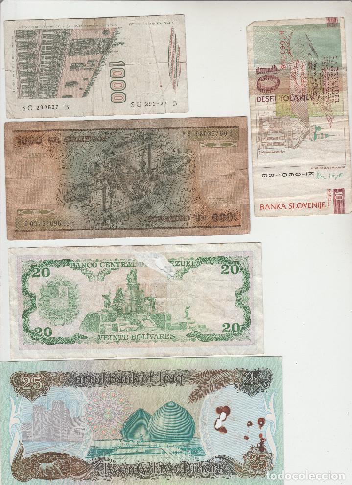 Billetes extranjeros: LOTE DE 5 BILLETES EXTRANJEROS - Foto 2