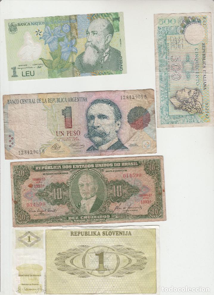 Billetes extranjeros: LOTE DE 5 BILLETES EXTRANJEROS - Foto 1