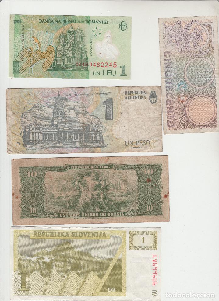 Billetes extranjeros: LOTE DE 5 BILLETES EXTRANJEROS - Foto 2