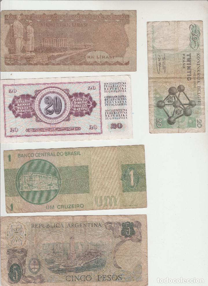 Billetes extranjeros: LOTE DE 5 BILLETES EXTRANJEROS - Foto 2