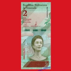 Billetes extranjeros: VENEZUELA 2 BOLÍVARES SOBERANOS 2018 PICK NUEVO - SC. Lote 138608170