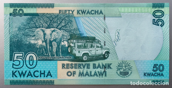 Billetes extranjeros: Malawi. 50 Kwacha. 2017 - Foto 1