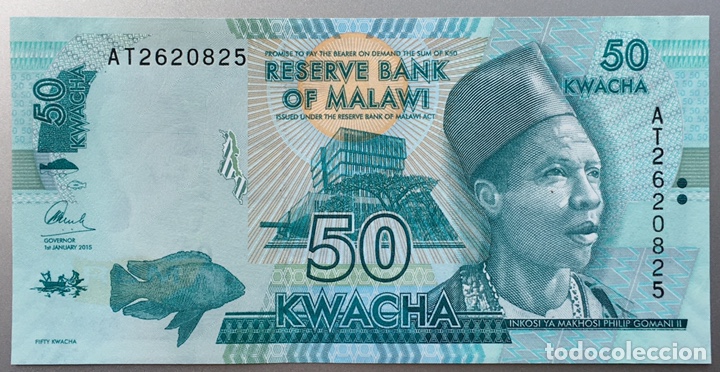Billetes extranjeros: Malawi. 50 Kwacha. 2017 - Foto 2