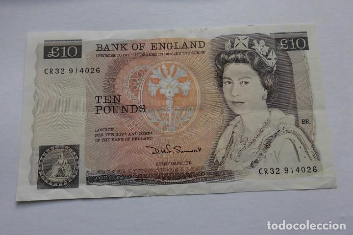 Billetes extranjeros: Billete 10 Libras 1971 - 1982 Inglaterra - Foto 1