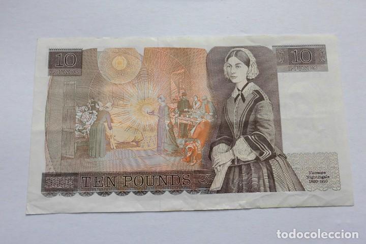 Billetes extranjeros: Billete 10 Libras 1971 - 1982 Inglaterra - Foto 2