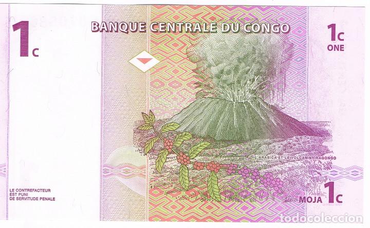 Billetes extranjeros: BILLETE DEL CONGO, 1997, 1 CENTIMO (LOTE 1) - Foto 2