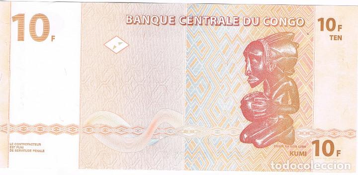 Billetes extranjeros: BILLETE DEL CONGO, 2003, 10 FRANCOS (LOTE 2) - Foto 1
