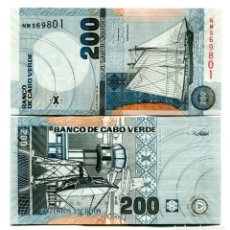 Billetes extranjeros: CABO VERDE 200 ESCUDOS 2005 P-68 UNC. Lote 357271500