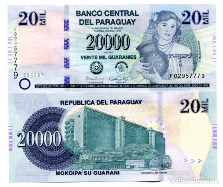 paraguay 20000 guaranies 2015 p-230-new unc - Compra venta en