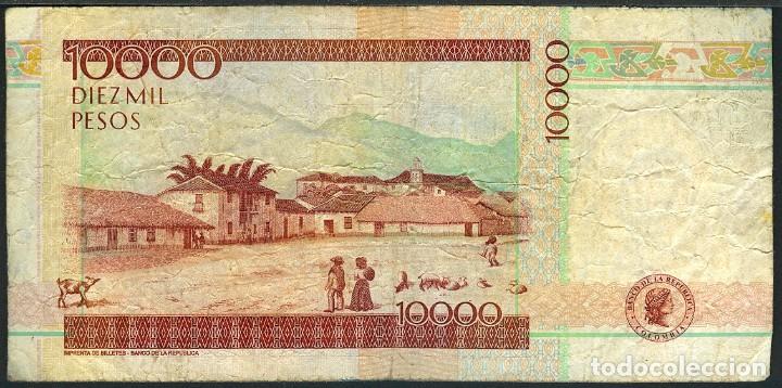 Billetes extranjeros: CMC COLOMBIA 10000 PESOS 2002 PICK 453-E BC - Foto 2