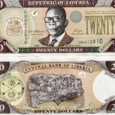 Billetes extranjeros: LIBERIA 20 DOLLARS 2006 P-28C UNC