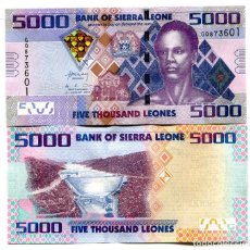 Billetes extranjeros: SIERRA LEONE 5000 LEONES 2013 P-32-NEW UNC