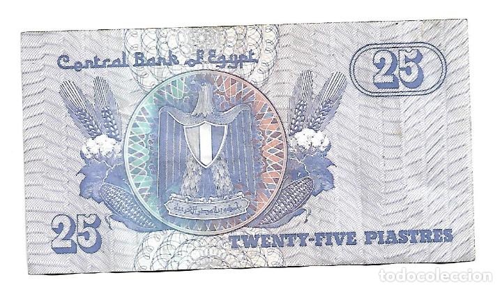 Billetes extranjeros: BILLETE DE 25 PIASTRAS DE EGIPTO CIRCULADO - Foto 1