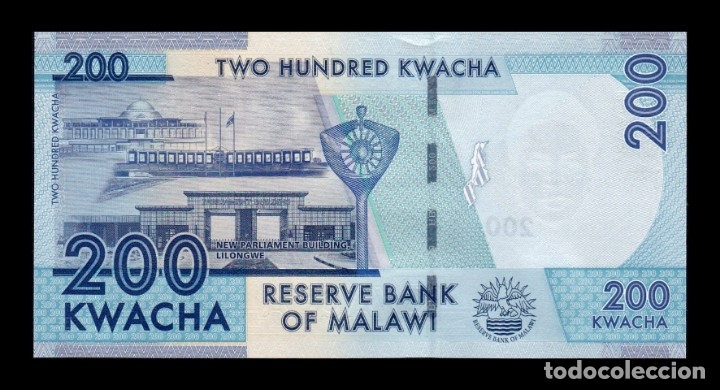 Billetes extranjeros: Malawi 200 Kwacha 2012 Pick 60a Sc Unc - Foto 2