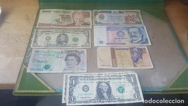 Billetes extranjeros: 10 billetes de diferentes paises, leer descripcion..