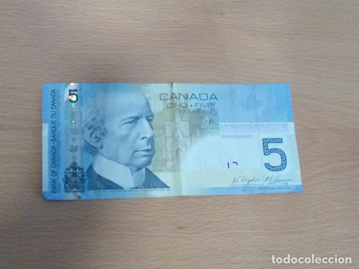 Billetes extranjeros: BILLETE 5 DOLARES CANADA - Foto 1