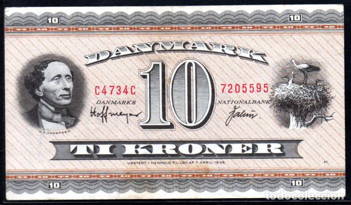 Billetes extranjeros: DINAMARCA - 10 Coronas, 1936. Pick 44 - Foto 1