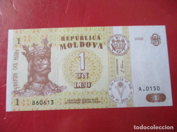Billetes extranjeros: moldavia. billete de 1 leu 2006 - Foto 1