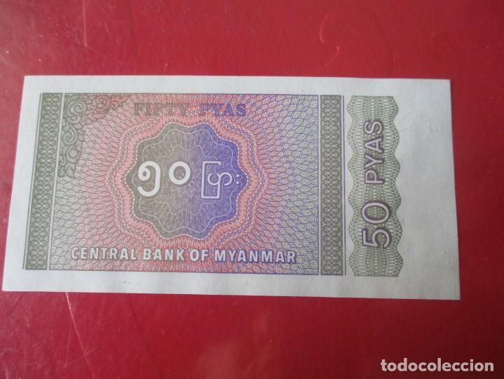 Billetes extranjeros: Myanmar. billete de 50 pyas - Foto 1