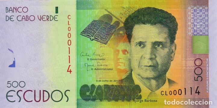 Billetes extranjeros: CAPE VERDE 500 Escudos from 2014 / UNC - Foto 2