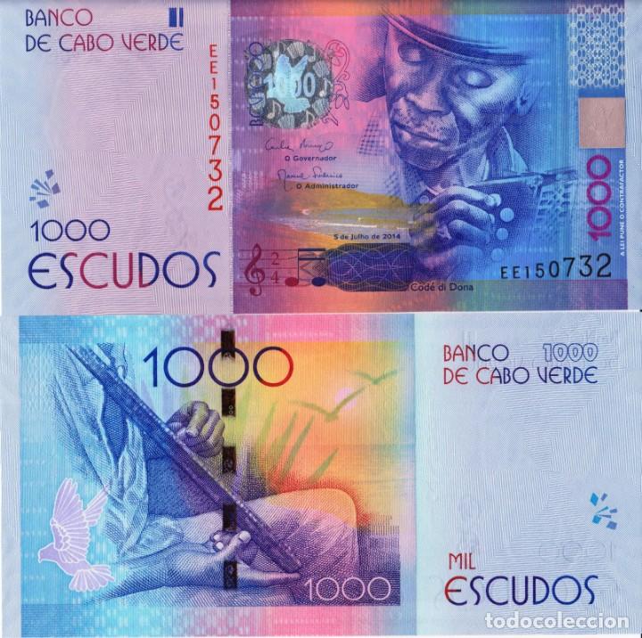 Billetes extranjeros: CAPE VERDE, 1000 Escudos from 2014, UNC - Foto 1