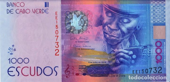 Billetes extranjeros: CAPE VERDE, 1000 Escudos from 2014, UNC - Foto 2