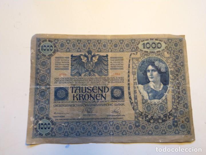 Billetes extranjeros: Billete mil coronas Austria, 1902 - Foto 1
