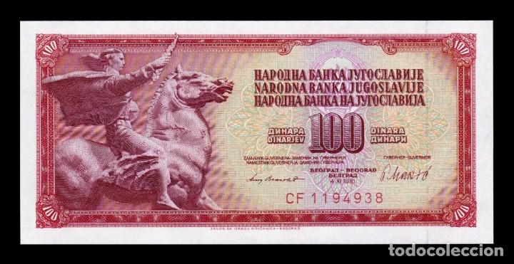 Billetes extranjeros: Yugoslavia 100 Dinara 1981 Pick 90b Sc Unc - Foto 1